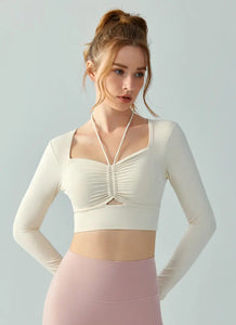 Refine Long Sleeve Sports Bra Top [2 Colours To Choose From]